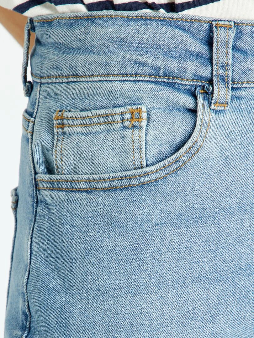 Jean mom à taille très haute   L28   Triple stone