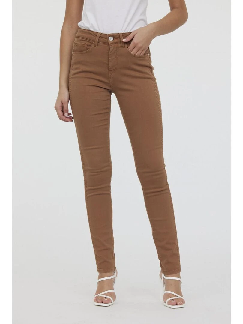 Lee Cooper   Pantalon coton slim LC135   Blanc