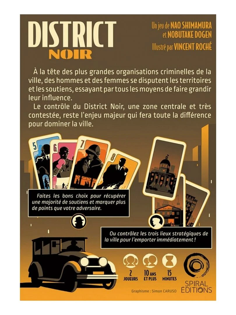 Jeu de société famille District Noir jeu de bluff N/A