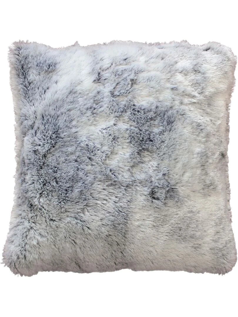 Housse de Coussin imitation fourrure Antartic Marron