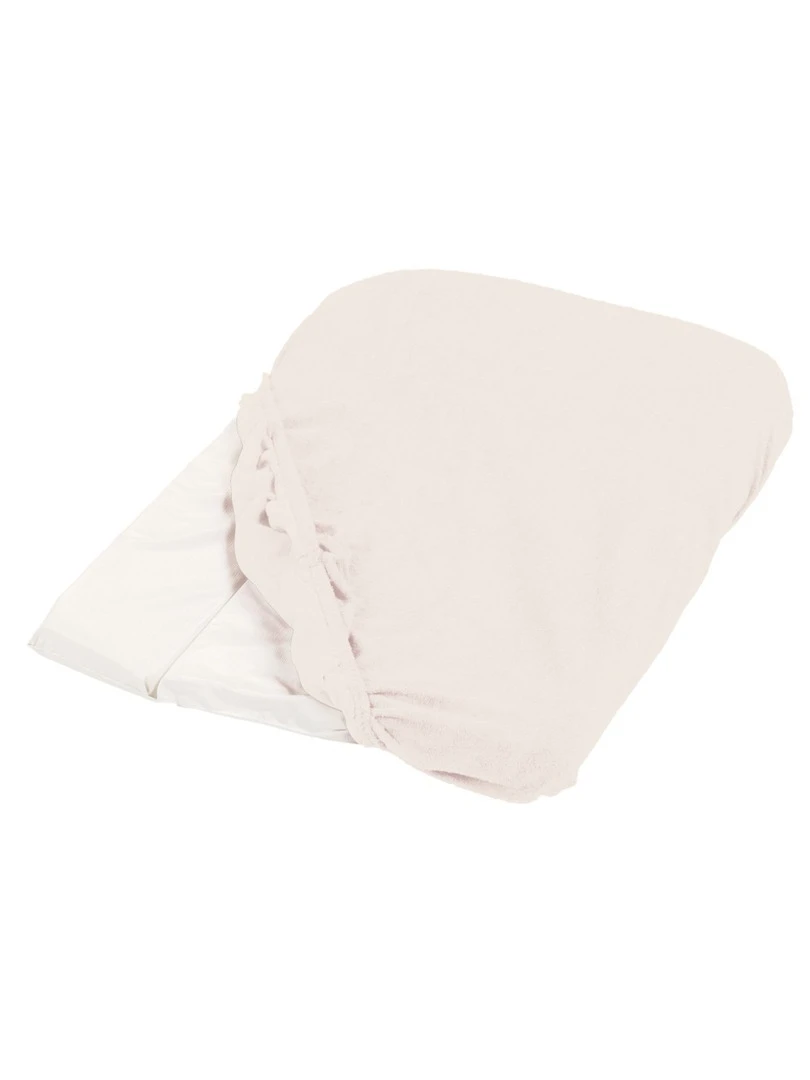 Candide Housse de matelas à langer écru viscose 50x75cm Beige
