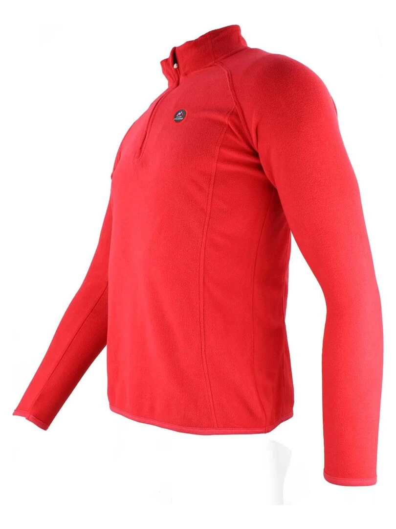 Sweat polaire homme CAFINOR   PEAK MOUNTAIN   Rouge