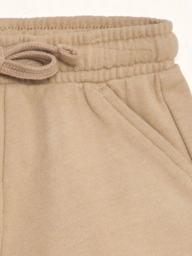 Short en molleton   Beige