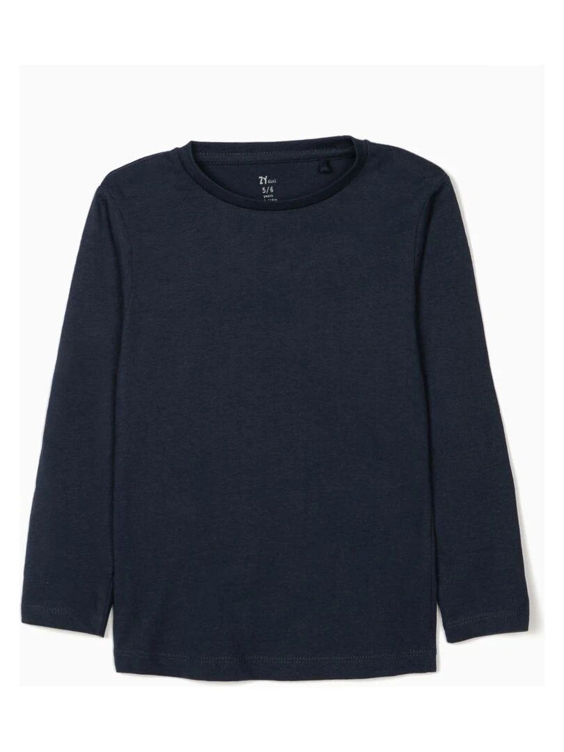 2 T Shirts Manches Longues Unis Fille manches longues DISRUPTION   Bleu nuit