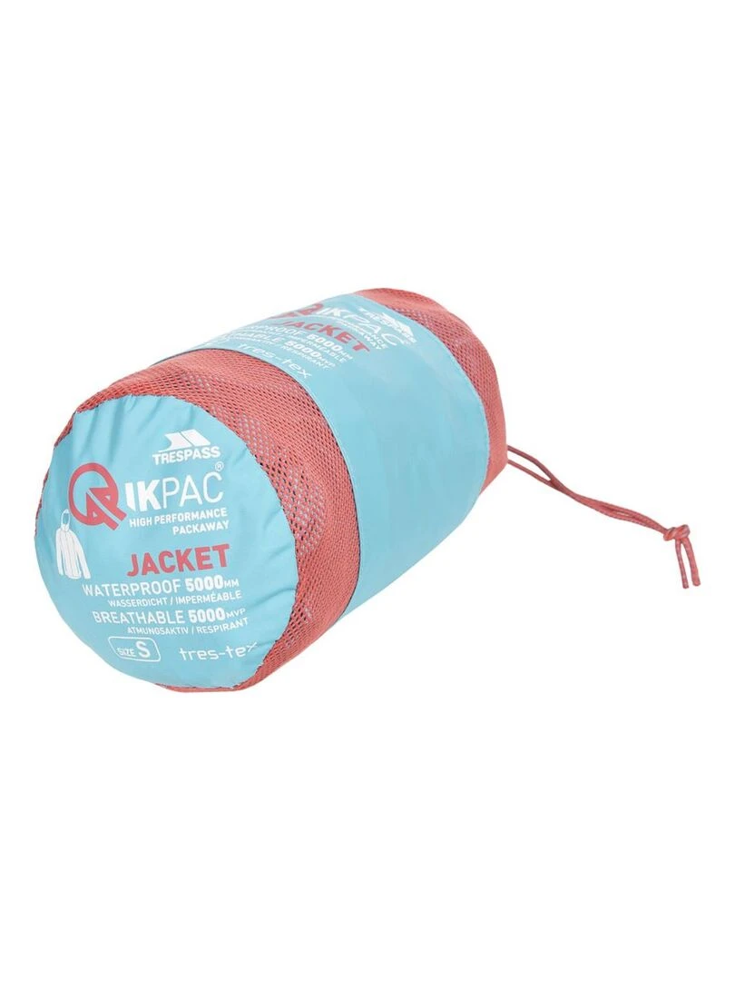 Trespass   Veste imperméable QIKPAC   Bleu clair