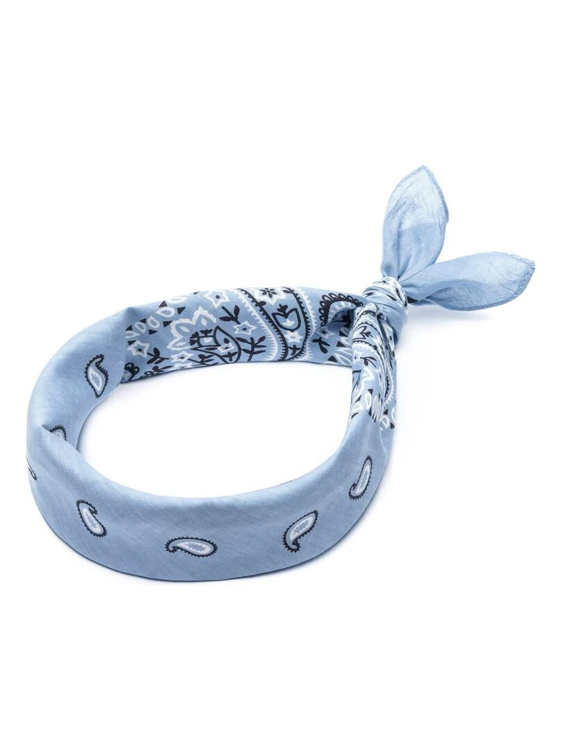 Bandana Coton U.S Premium Bleu ciel