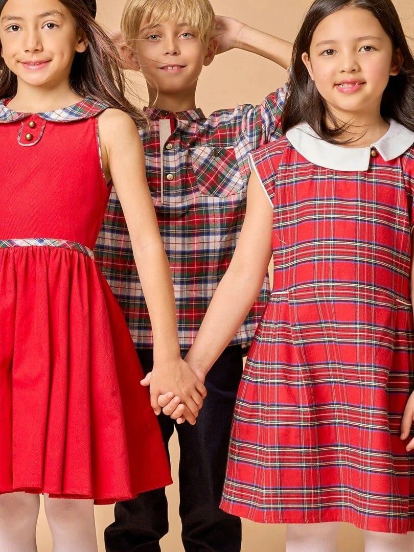 Robe de Noël Carrx Tartan Rouge EDIMBOURGH 'LA FAUTE A VOLTAIRE' Rouge