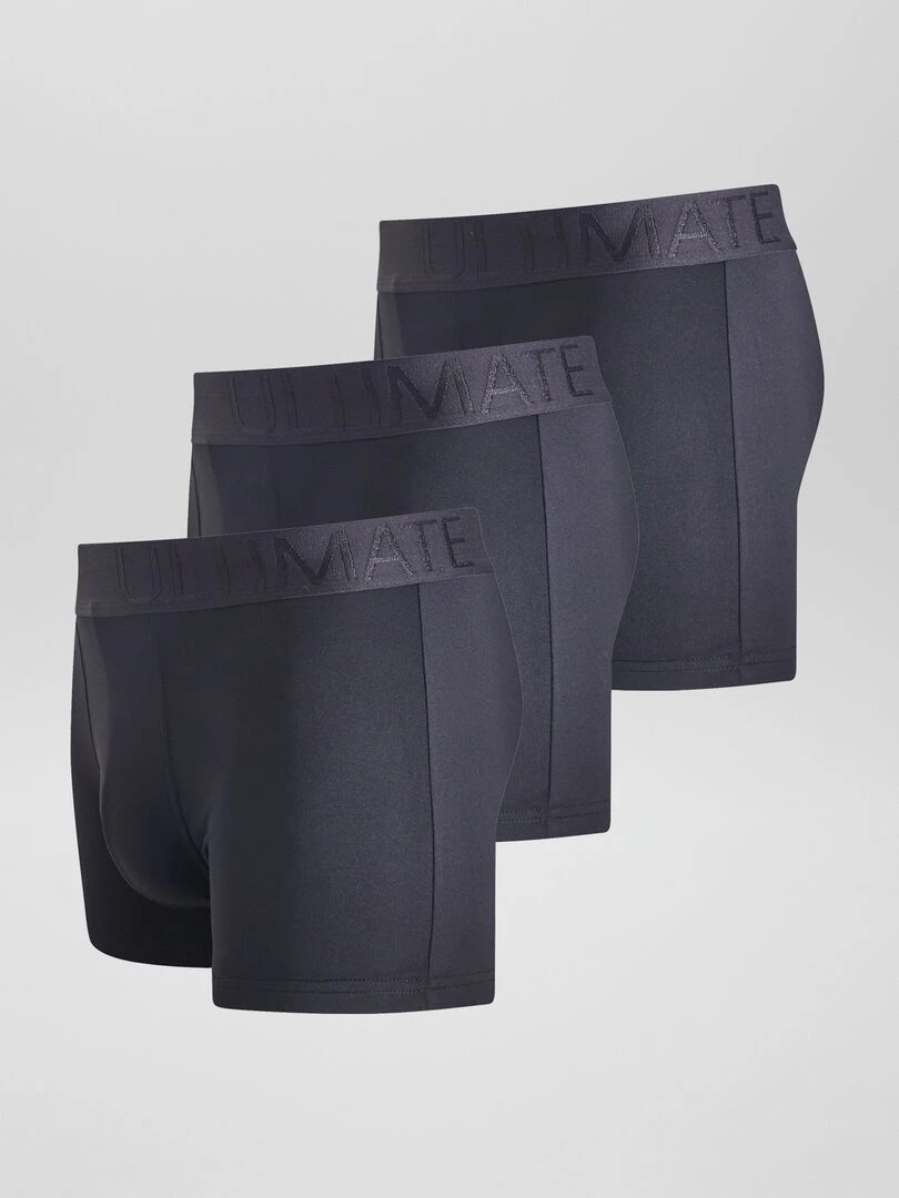 Lot de 3 boxers en microfibre stretch   Noir