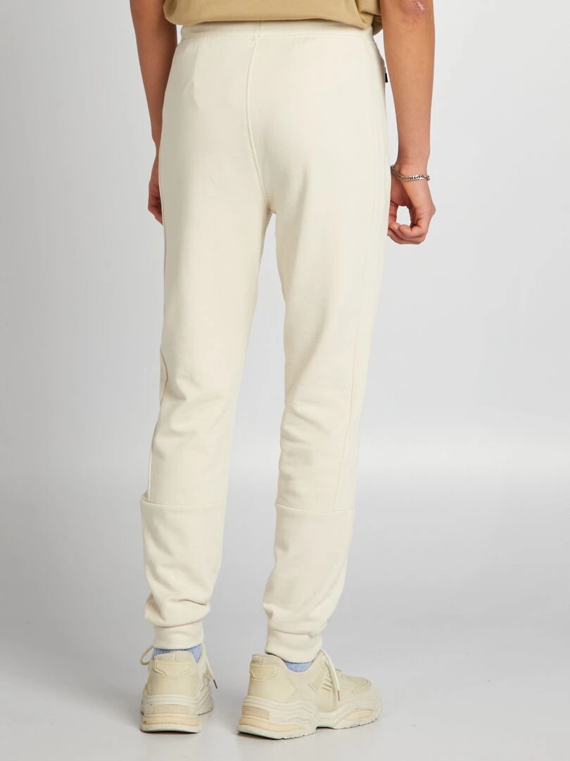 Pantalon de jogging à détails contrastés   Ecru