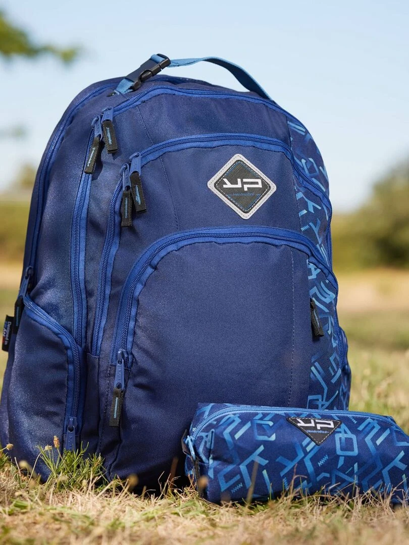 BODYPACK Trousse rectangle recyclée Typo Bleu