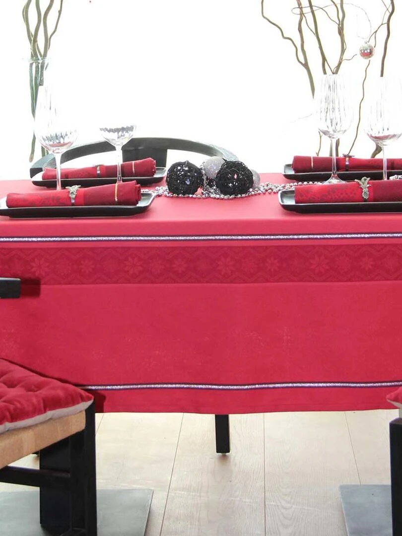Nappe rectangulaire Natif   Rouge