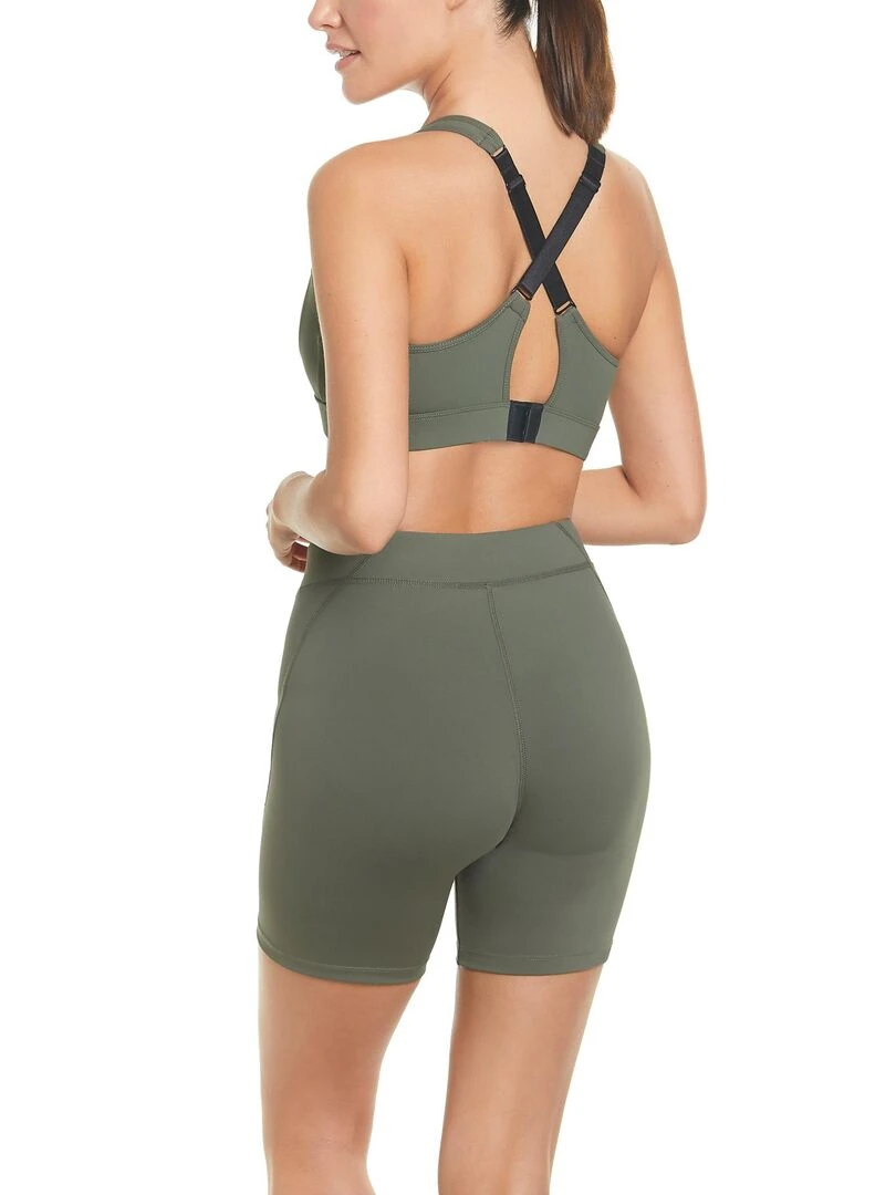 Short de sport Tech ST3   Kaki