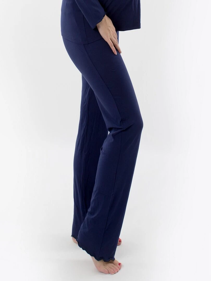 Pantalons de pyjama de grossesse 'Bogema' Bleu marine