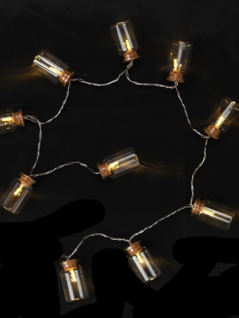 Guirlande lumineuse interieure 10 fioles Blanc