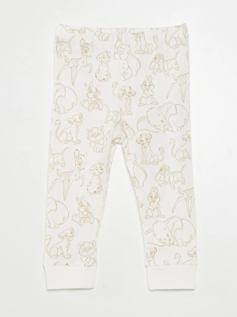 Ensemble pyjama t shirt + pantalon 'Disney'   2 pièces   Blanc