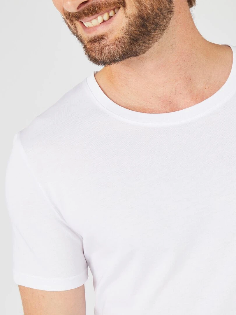 T shirt maille jersey Climatyl Damart Blanc
