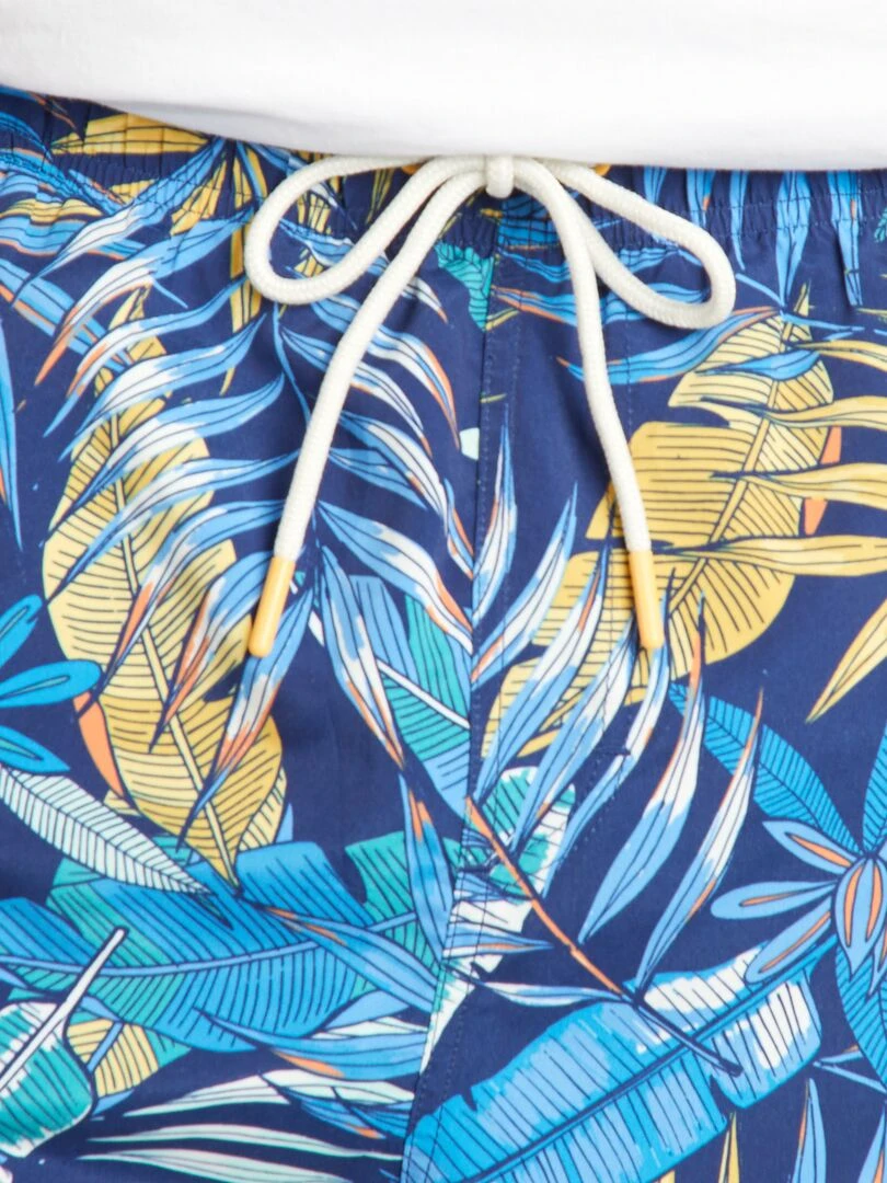 Short de bain à motif   Bleu