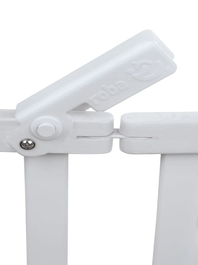 ROBA Lit pliable "Fold Up" 60x120   Réglable en hauteur   Bois blanc   Blanc