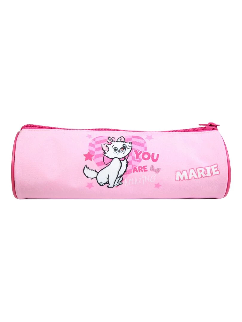BAGTROTTER Trousse scolaire ronde Disney Marie Les Aristochats Rose   Rose
