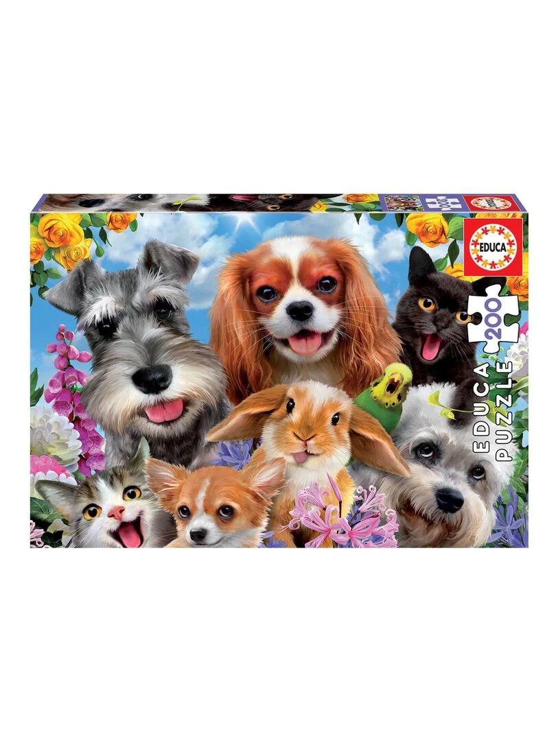 Puzzle 200 pièces : Selfie d'animaux N/A