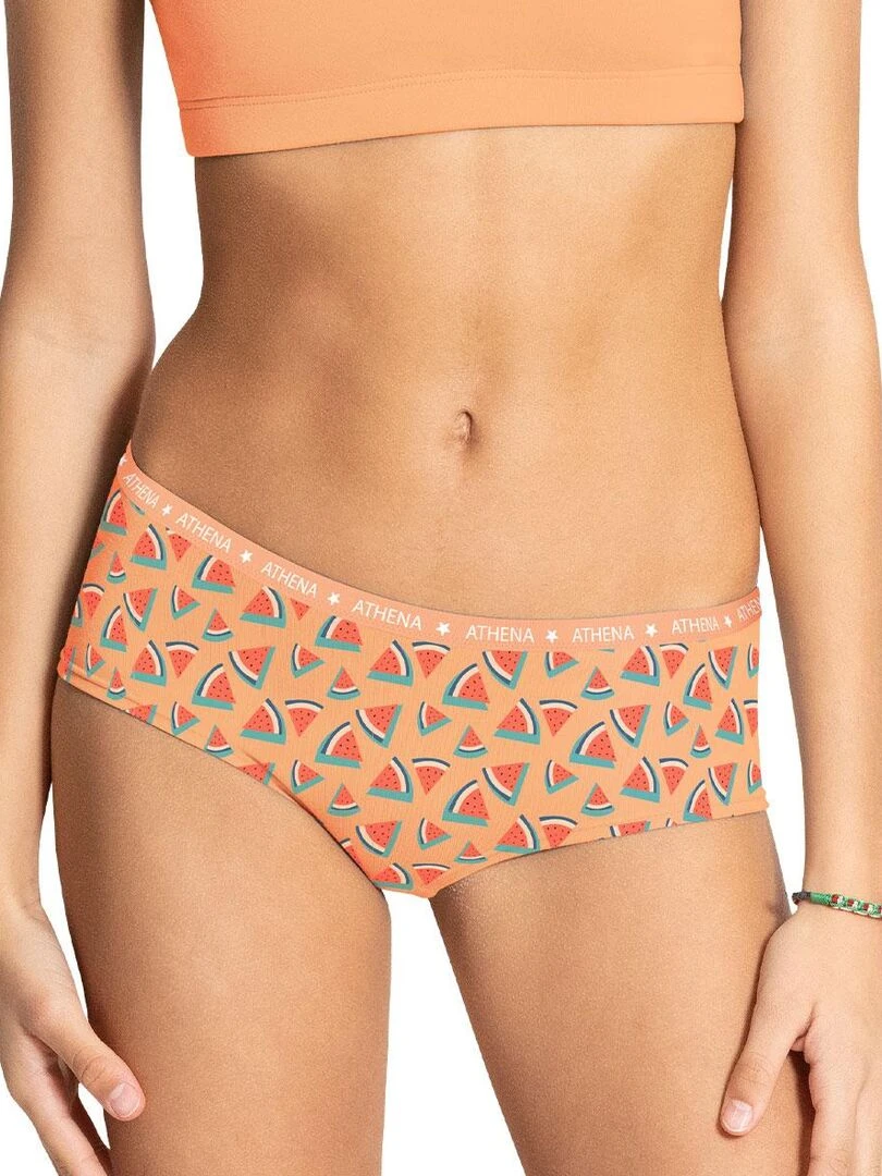 Lot de 3 boxers fille Ecopack Girl Mode   Fille   Blanc Rose