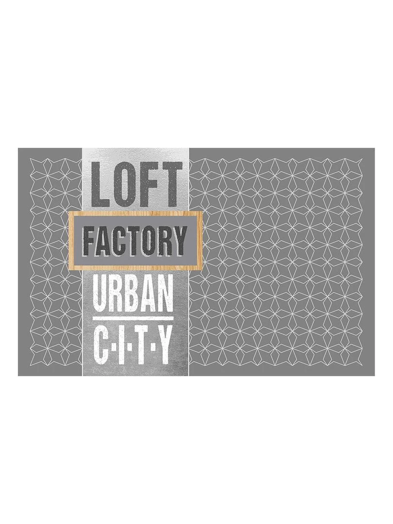 Set de table opaque Loft Urbain Gris