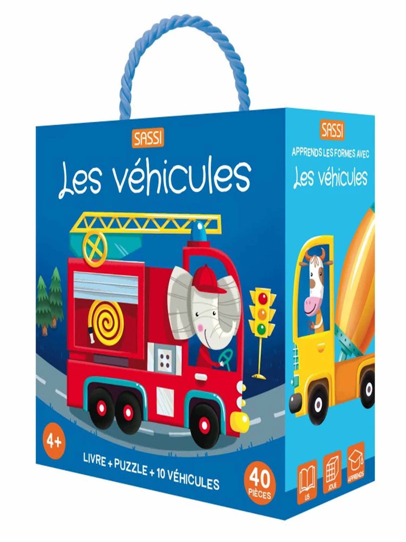Puzzle & Livre Q box Les Véhicules N/A