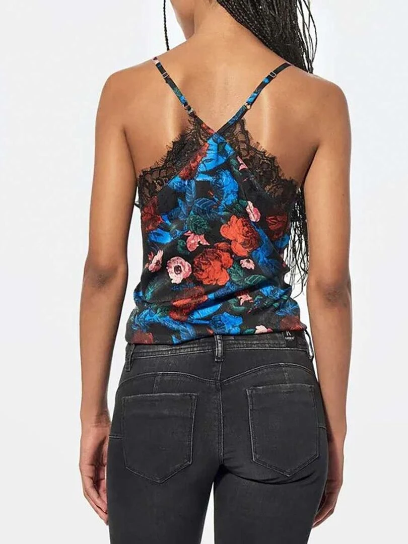 KAPORAL Top fleuri col V Multicolore