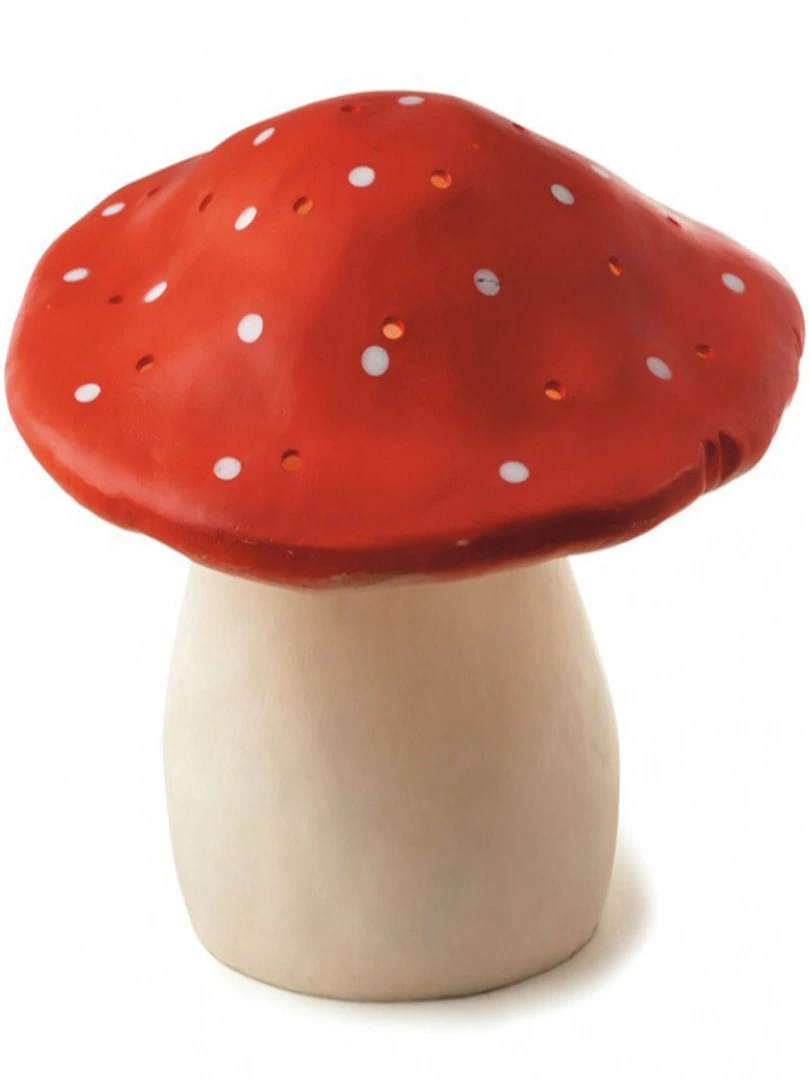 Grande veilleuse champignon rouge Rouge