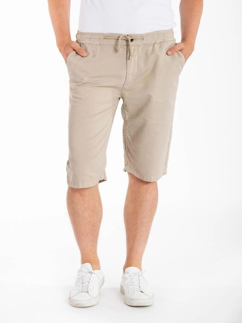 Bermuda coton lin MANNY 'Rica Lewis' Beige