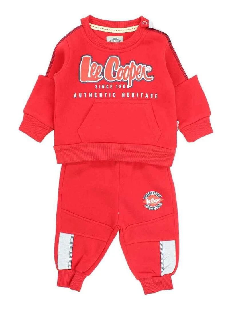 Lee Cooper Ensemble Sweat pantalon bébé garçon Imprimé Lee Cooper Rouge