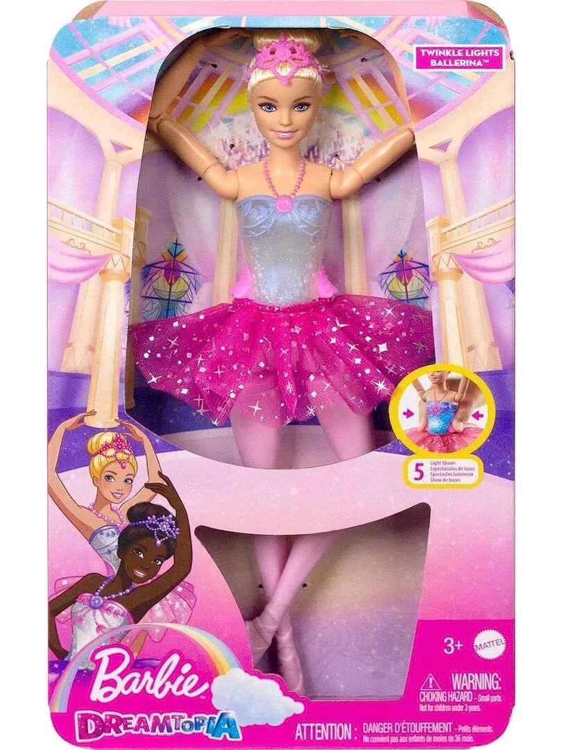 Barbie Poupée Mannequin Dreamtopia Ballerine Lumières Scintillantes N/A
