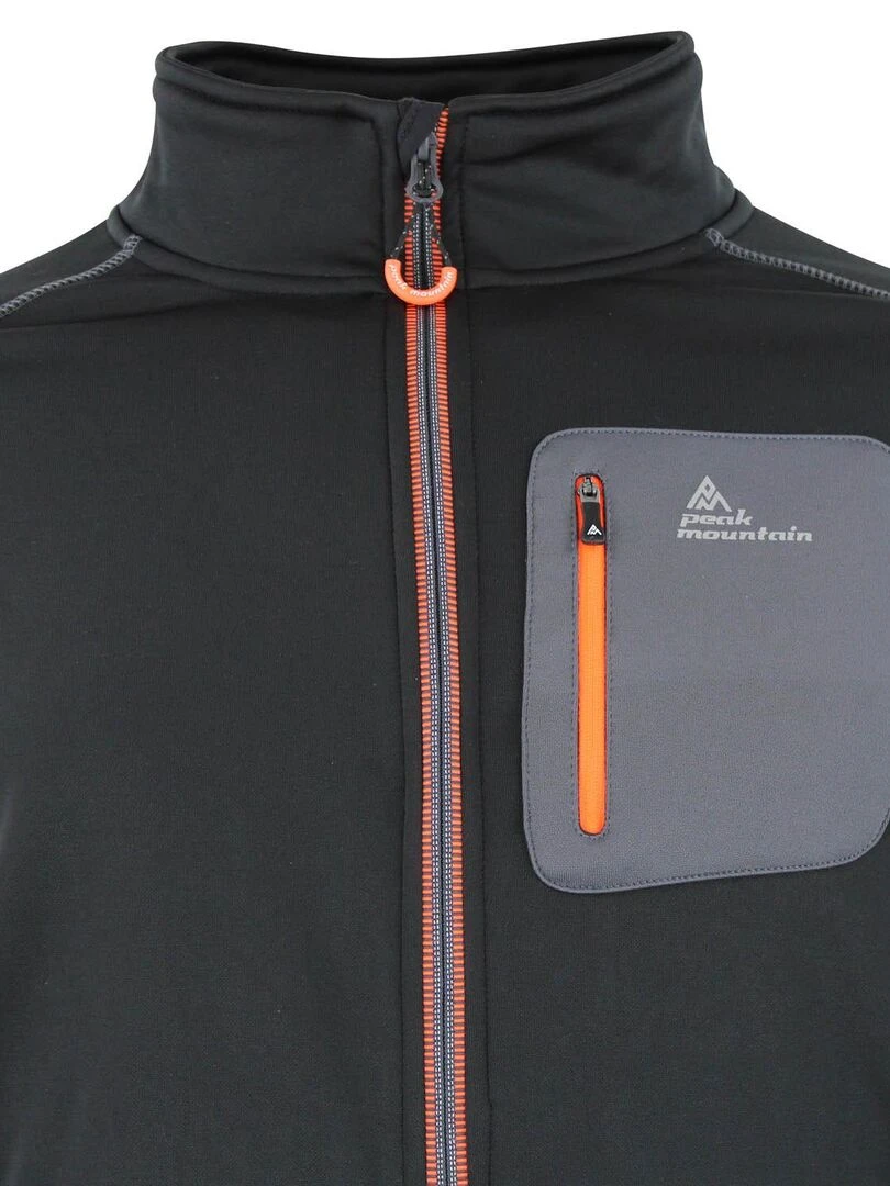 Blouson polarshell homme CEMARO   PEAK MOUNTAIN   Noir Noir