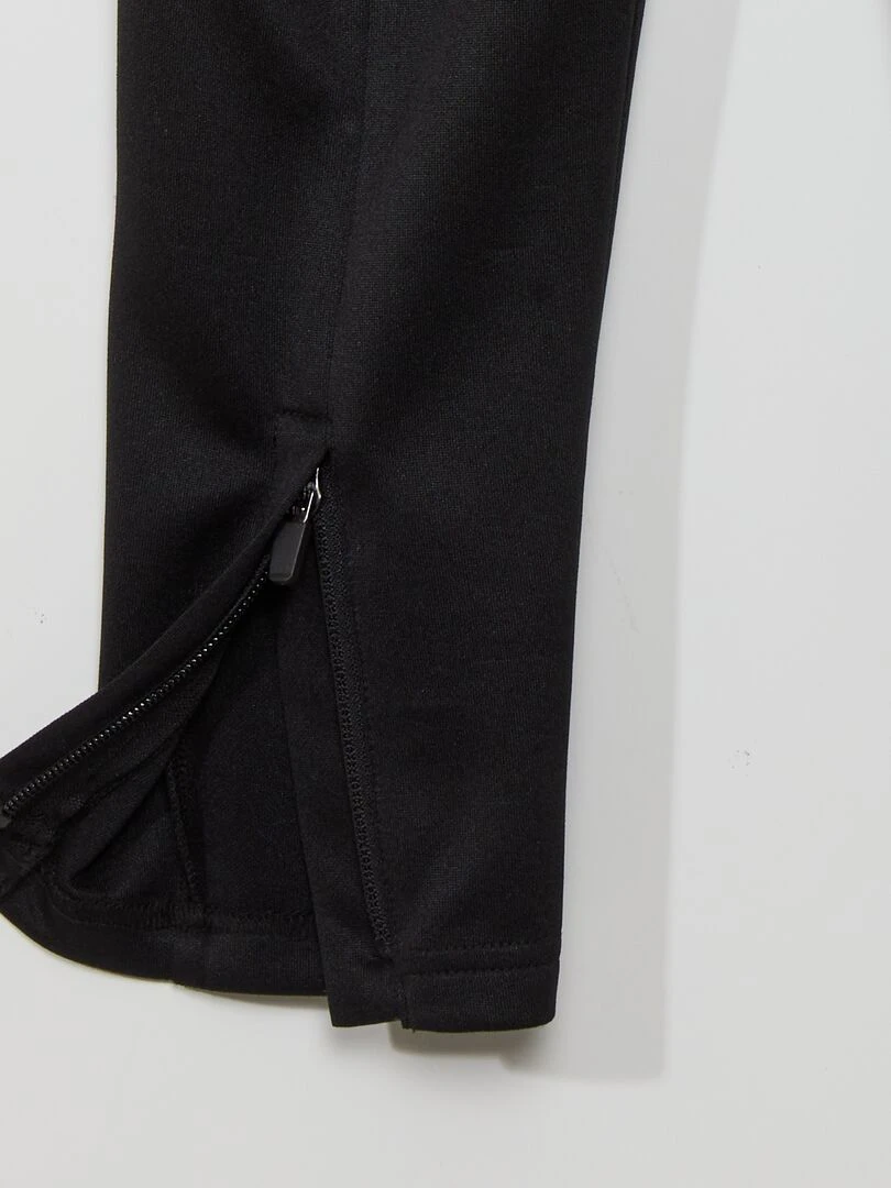 Ensemble jogging sweat zippé + pantalon   noir