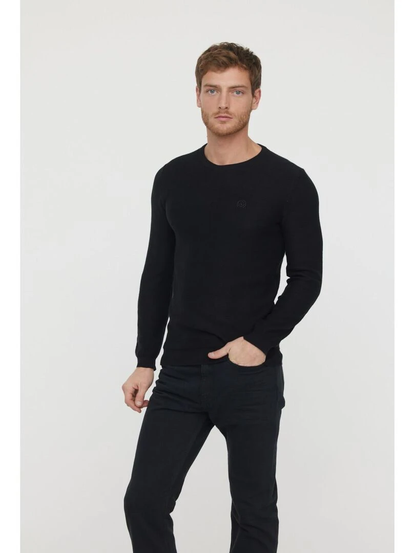 Lee Cooper Pull coton regular CIRO Noir