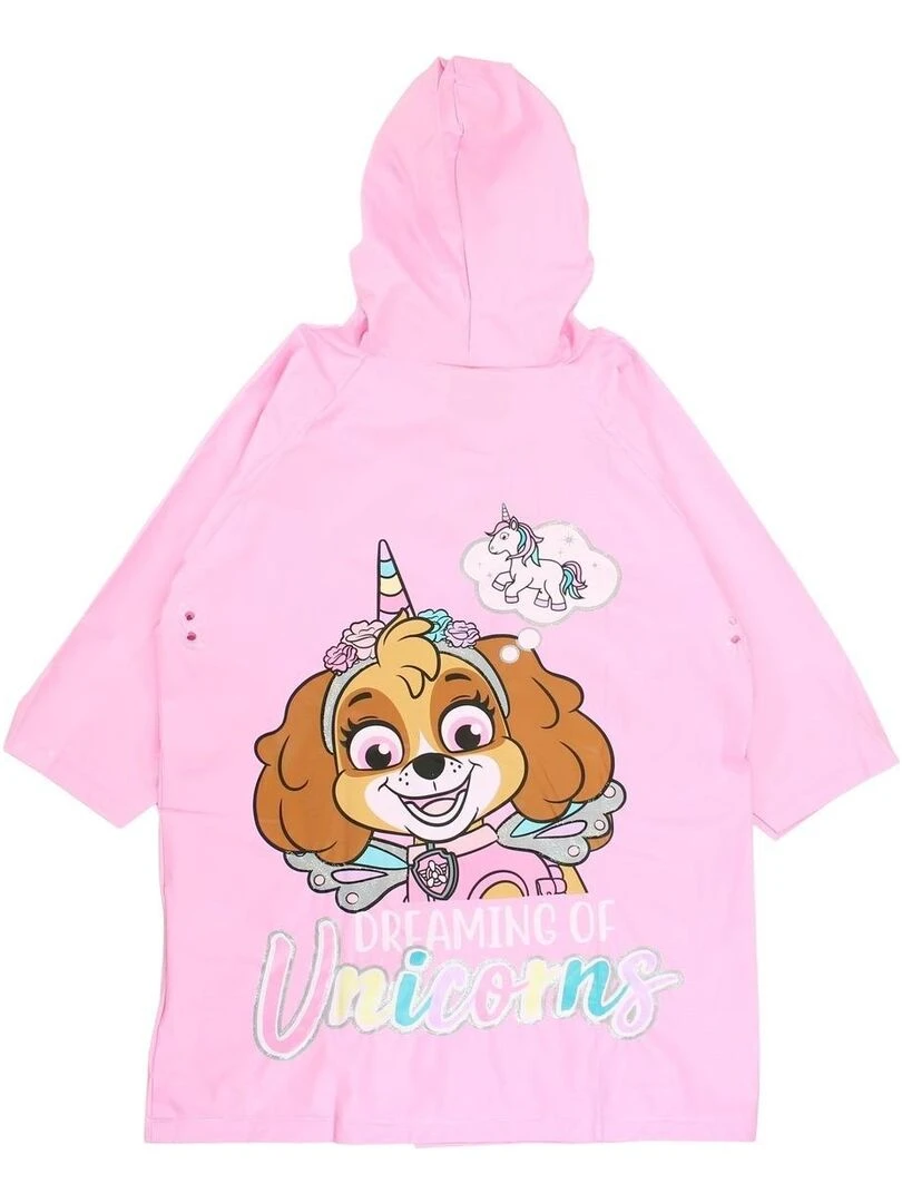 La Pat' Patrouille Impermeable fille imprimé La Pat' Patrouille Rose