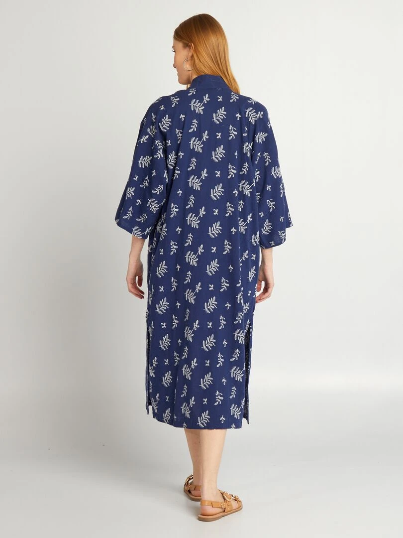Kimono long   Bleu marine