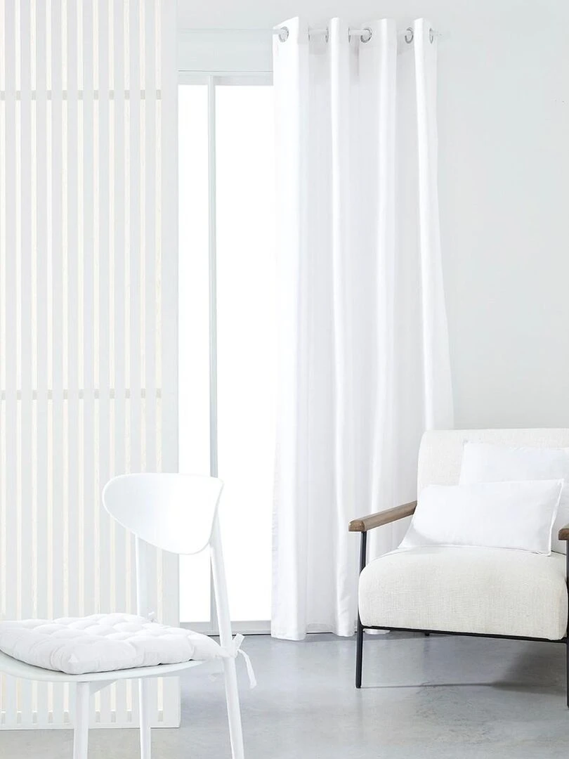 Rideau oeillets 'ESSENTIAL PANAMA' 'TODAY'   Blanc