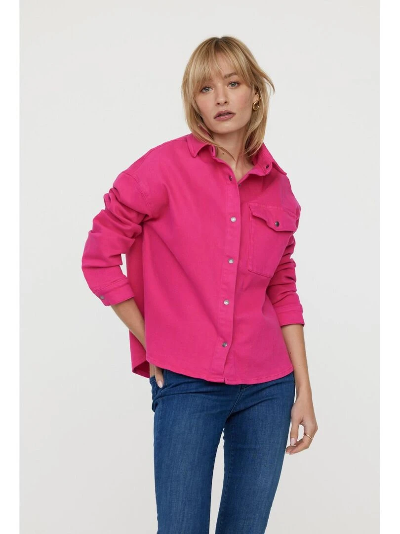Lee Cooper Chemise manches longues coton DRISTEL Rose fushia