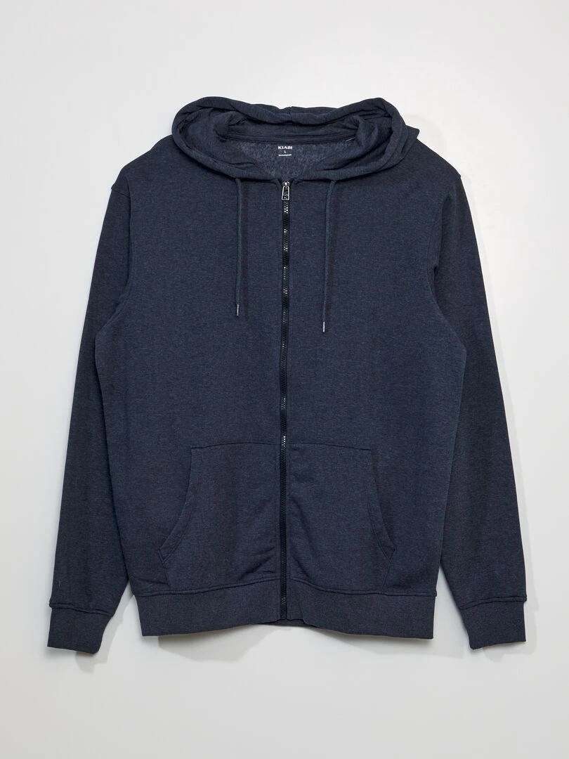 Sweat à capuche zippé +1m90 Bleu marine