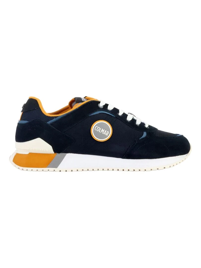 Basket Cuir Colmar Travis Plus Colors Bleu