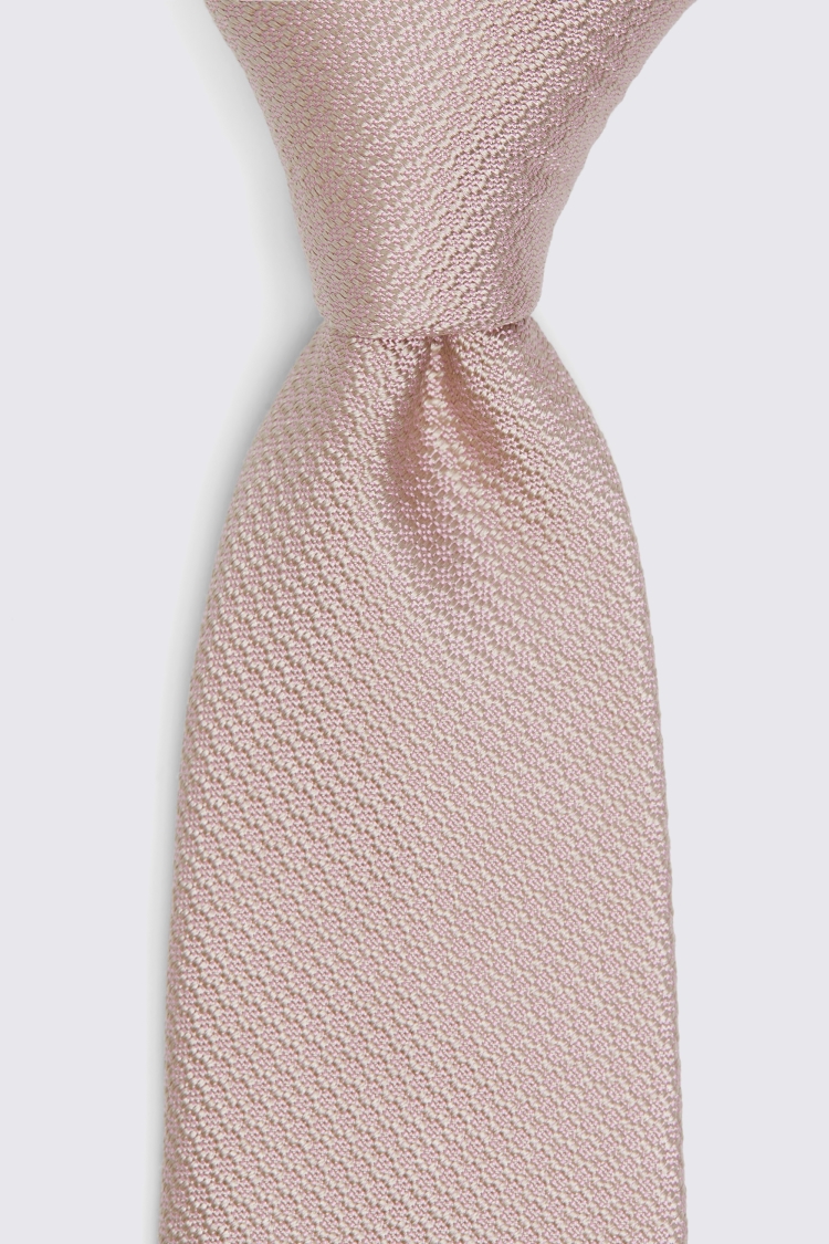 Dusty Pink Silk Semi-Plain Tie Buy Online at Moss