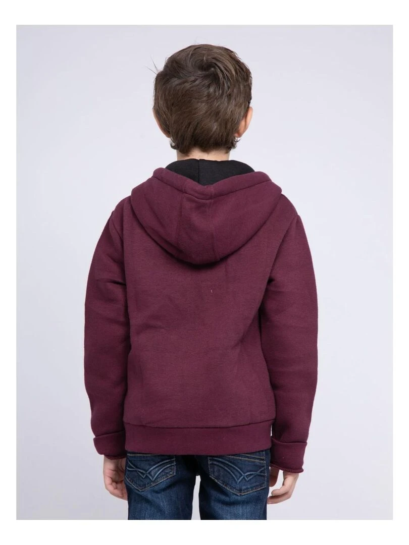 Sweat zippé capuche WAMIN J Violet
