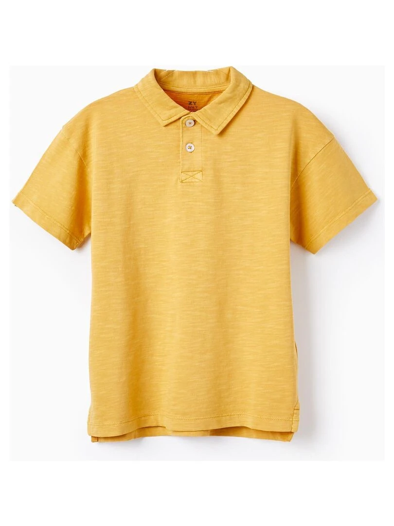 T Shirt Polo en Coton pour Garçon manches courtes Jaune