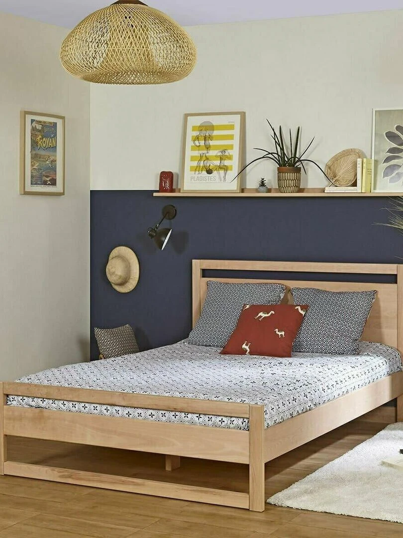 Pack lit avec matelas Lio   AKITEN RETAIL   Marron
