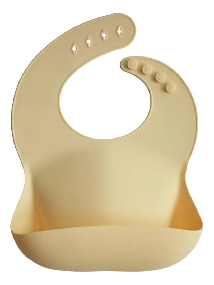 Bavoir silicone Mushie Jaune Soleil Mushie Jaune