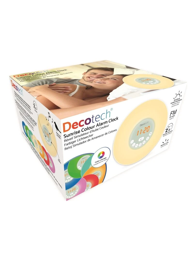 Radio Réveil Simulateur D’aube Couleur Decotech®   N/A
