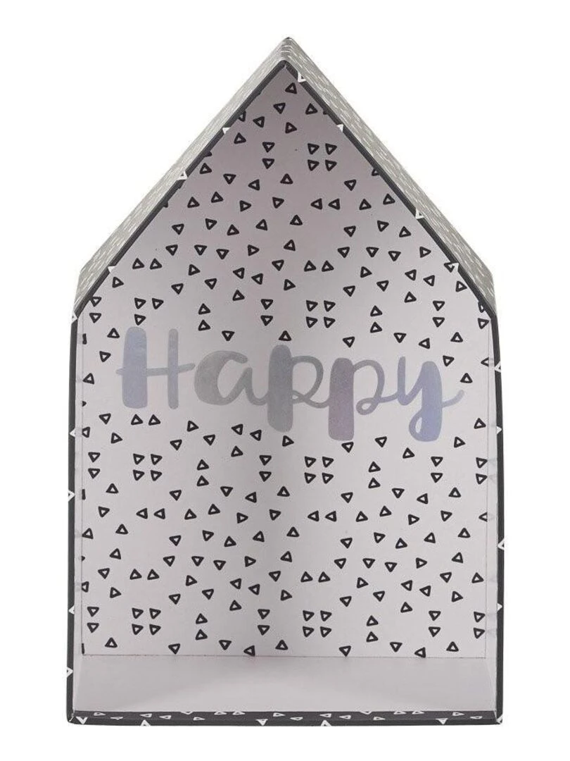 Lot de 3 boites gigognes Maison garçon   Gris