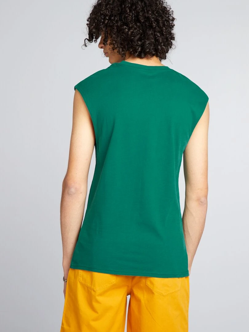 Débardeur à imprimé   vert