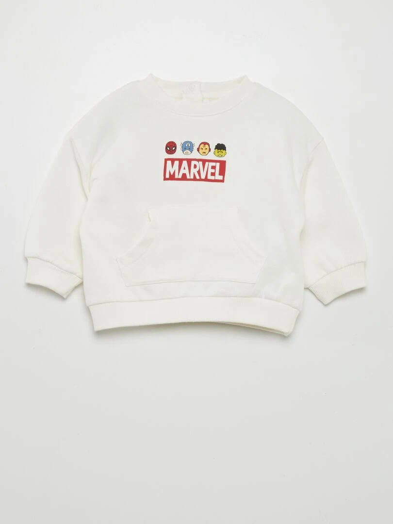 Ensemble sweat + pantalon 'Marvel' 2 pièces Blanc